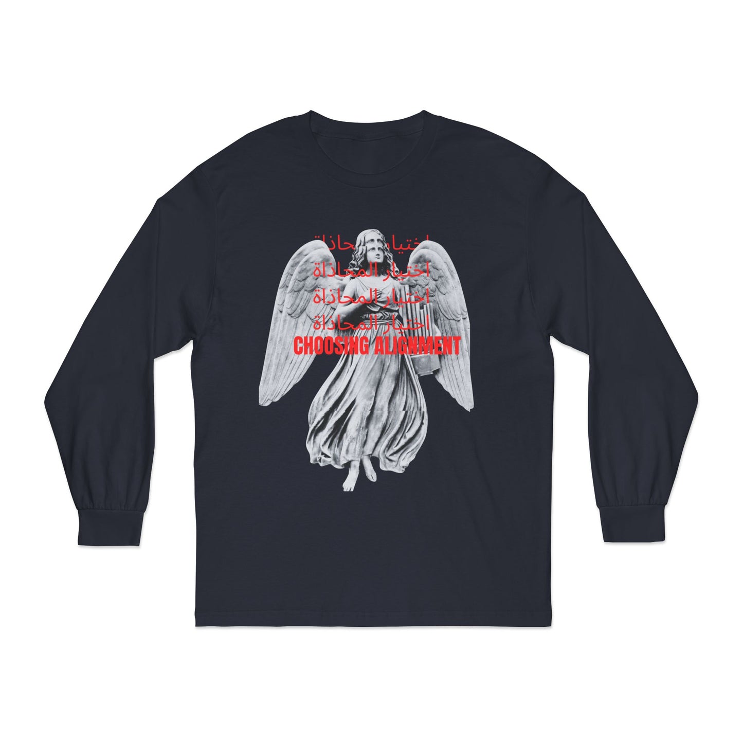 Alignment Selection long sleeve black Tee- Egyptian Arabic